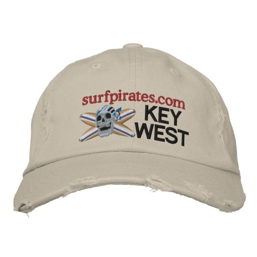 Signatur bestickter Hut (Vorderseite)