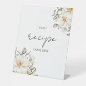 Signatur-Brautparty für Rezeptkarten Sockelschild (Vorderseite)