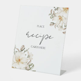 Signatur-Brautparty für Rezeptkarten Sockelschild