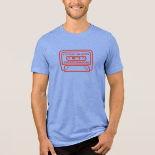 Signatur Cosmic Aliens Entertainment Kassette  Tri-Blend Shirt