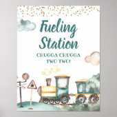 Signatur der Bahnfähre Boy Birthday Poster (Vorne)