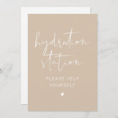 Signatur der Bohemischen Beige-Creme-Hydratation-S Einladung (Vorne/Hinten)