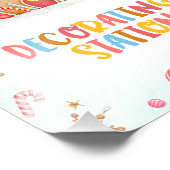 Signatur der Gingerbread House Decoration Fotodruck (Ecke)