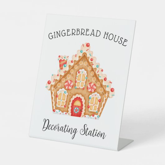 Signatur der Gingerbread House Decoration Sockelschild (Vorderseite)