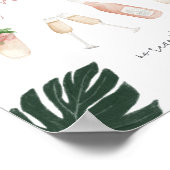 Signatur der Hangover-Station für tropischen Jungg Poster (Ecke)