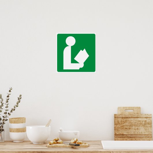 Signatur der Library Highway Poster (Küche)