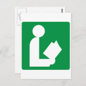 Signatur der Library Highway Postkarte (Vorne/Hinten)
