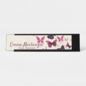 Signatur der Lila Schreibtischnamensplatte Schreibtischnamensplakette (Vorderseite )