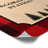 Signatur der Lumberjack-Blockdekoration Poster (Ecke)