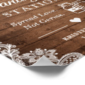 Signatur der Sonnenblumen-String-Lichter Poster (Ecke)