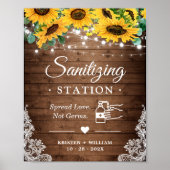 Signatur der Sonnenblumen-String-Lichter Poster (Vorne)