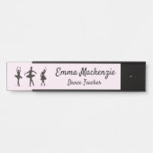 Signatur der Tanzstation für Ballet-Tänzer Türschild (Vorderseite )