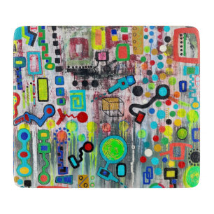 Signatur der Times 6 x 7 Deko Glasschneidplatte Schneidebrett