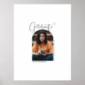 Signatur des Abschlusses des Fotos Poster (Vorne)