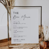 Signatur des Bar für Minimalistische Hochzeiten Poster