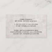 Signatur des Notars Agent Elegant Schwarz Visitenkarte (Rückseite)