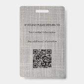 Signatur des öffentlichen Notars Agent-ID Ausweis (Rückseite)