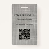 Signatur des öffentlichen Notars Agent-ID Ausweis (Rückseite)