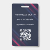 Signatur des öffentlichen Notars Agent-ID Ausweis (Back)