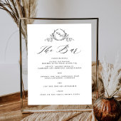 Signatur des personalisierten Monogram Wedding Dri Poster