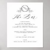Signatur des personalisierten Monogram Wedding Dri Poster (Vorne)
