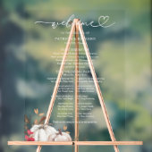 Signatur des Pumpkin-Hochzeit im Herbst-Programms Acrylschild (Neutral)