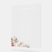 Signatur des Pumpkin-Hochzeit im Herbst-Programms Acrylschild (Winkel)
