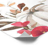 Signatur des Pumpkin-Hochzeit im Herbst-Programms Poster (Ecke)