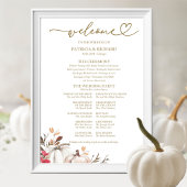 Signatur des Pumpkin-Hochzeit im Herbst-Programms Poster