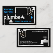 Signatur des Silberplatzes Visitenkarte (Vorne/Hinten)