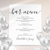 Signatur des Skriptmenüs mit schwarzer und weißer Poster