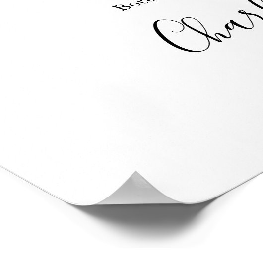 Signatur des Skriptmenüs mit schwarzer und weißer Poster (Ecke)