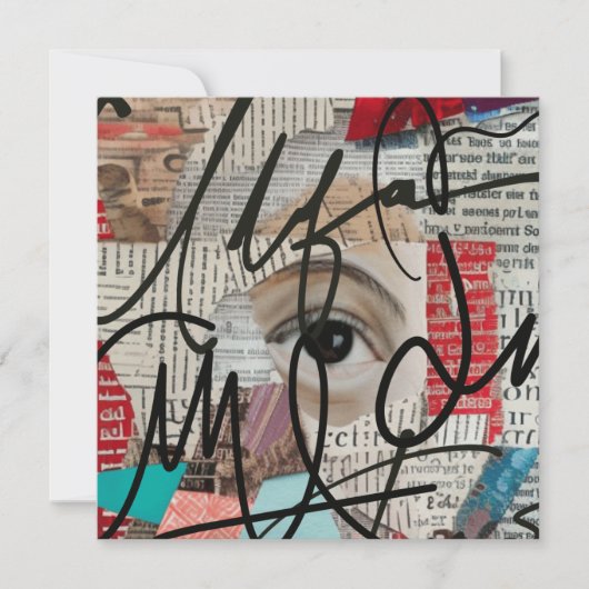 Signatur Feiertagskarte (Vorderseite)