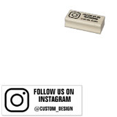 Signatur für benutzerdefinierte Instagramm-Adresse Gummistempel (Stempel)