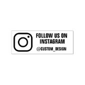Signatur für benutzerdefinierte Instagramm-Adresse Gummistempel (Prägung)