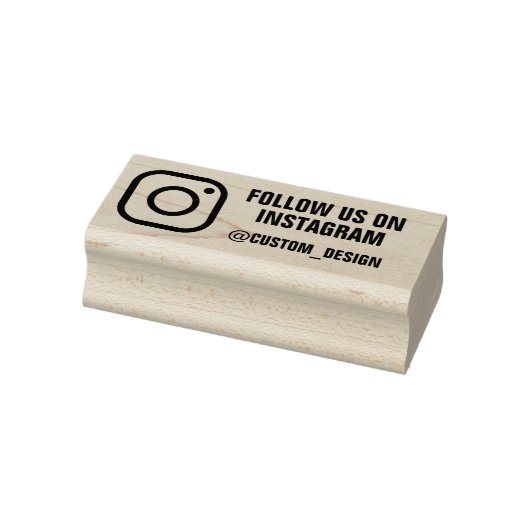 Signatur für benutzerdefinierte Instagramm-Adresse Gummistempel (Stempel)