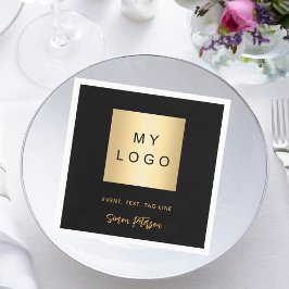 Signatur für das Firmenlogo für das Black Café Bar Serviette