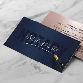 Signatur für den mobilen Notdienst: Navy & Rose Go Visitenkarte
