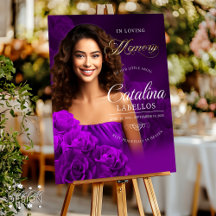 Signatur für den Obituariatsdienst für lila Rose