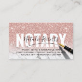 Signatur für die öffentliche Rose für mobiles Nota Visitenkarte (Vorderseite)