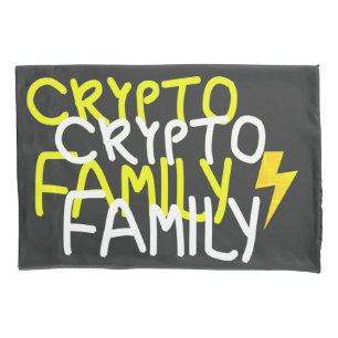 Signatur für Funky Crypto Family Energy Power Kissenbezug