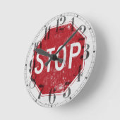 Signatur für gestörte Stopps Runde Wanduhr (Winkel)