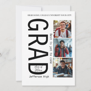 Signatur für personalisierte Abschluss - 3 FotoCol Einladung