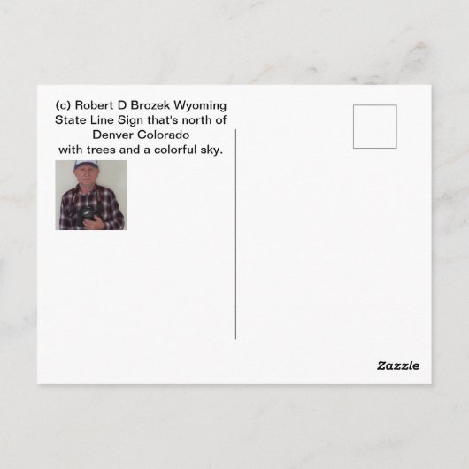 Signatur für Staat-Warteschlange auf Postkarte (Rückseite)