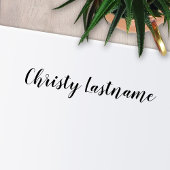 Signatur - Handgeschriebener Script-Schriftart 1-z Permastempel