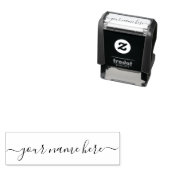 Signatur Handgeschriebenes Skript einfacher Name h Permastempel (Beispiel)