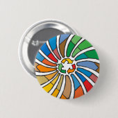 Signatur-Kunst Gerecycelt Button (Vorne & Hinten)