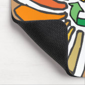 Signatur-Kunst Gerecycelt Mousepad (Ecke)