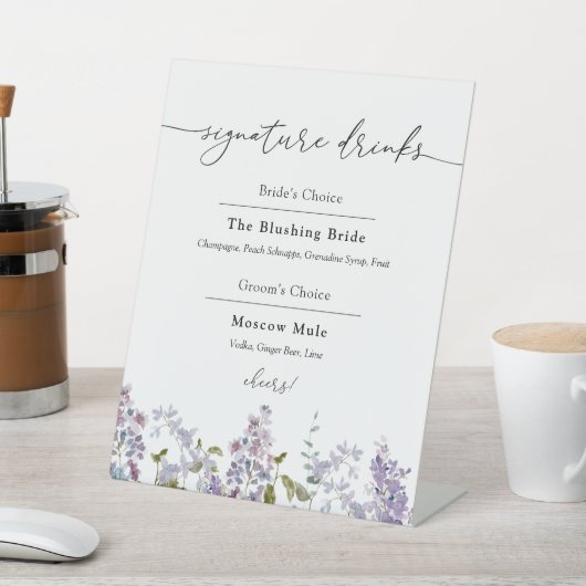 Signatur "Lavendel" und "Lilacs" Sockelschild (In SItu)