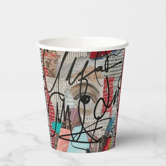 Signatur Pappbecher (Links)